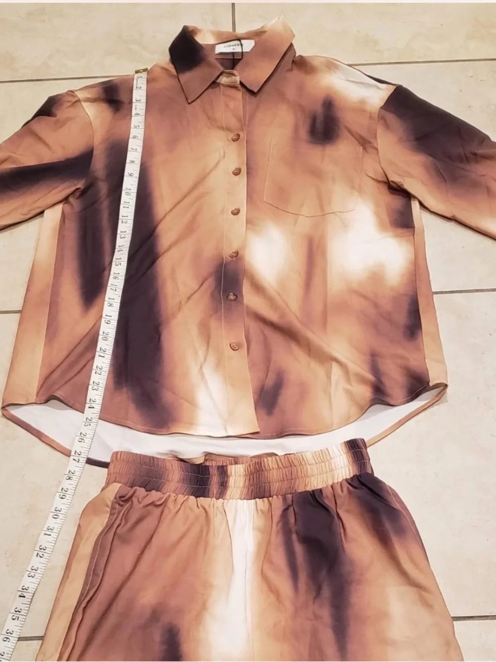 Commense Tie - Dye Shirt & Leg Pants Set